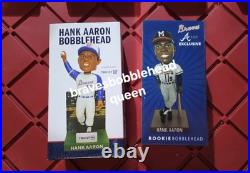 2017 Atlanta Braves Hank Aaron A-List Rookie And 715 Homerun Bobblehead Lot