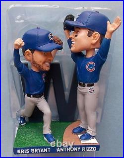 2017 Chicago Cubs Baseball Kris Bryant Anthony Rizzo FINAL OUT BOBBLEHEAD tb