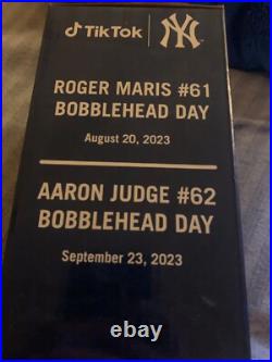 2023/24 Maris 61 & Judge 62 Yankees Bobblehead Set SGA Giveaway (UNOPENED)