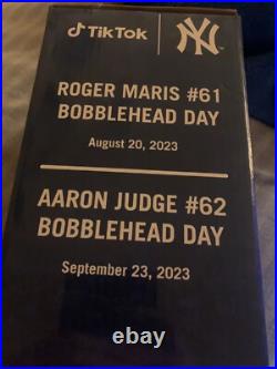 2023/24 Maris 61 & Judge 62 Yankees Bobblehead Set SGA Giveaway (UNOPENED)