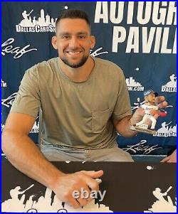2024 Tx Rangers Nathan Eovaldi Bobblehead-Auto/JSA Cert Dallas Card Show