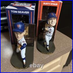 2025 New York Mets Tom Seaver & Rusty Staub Hall Of Fame Bobblehead Set 6/25