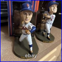 2025 New York Mets Tom Seaver & Rusty Staub Hall Of Fame Bobblehead Set 6/25