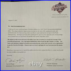 20th Anniv Minnesota Twins 1987 World Series Champs Bobblehead Full Set +Bonus