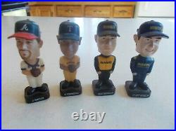 4 Bobble Heads Baseball Racing 3 Post Cereal & 7 Sports Figurines 4 1990's