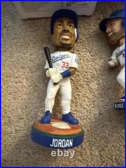 4 bobble heads 2 loose Dodger Brian Jordan Casey Cal Ripken Jr lot collection