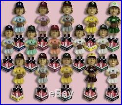 AAGPBL Baseball Bobblehead Set 15 Teams A League of Their Own Rockford Peaches