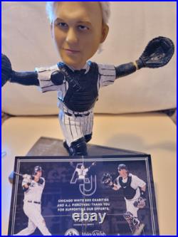AJ Pierzynski bobblehead White SOX Black Out GameMint in box