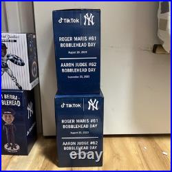 Aaron Judge 62 HRs And Roger Maris 61 HRs New Bobblehead Set READ DISCRIPTION