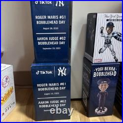 Aaron Judge 62 HRs And Roger Maris 61 HRs New York Yankees Bobblehead Set