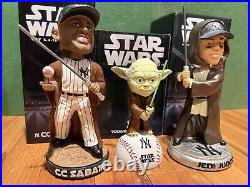 Aaron Judge + CC Sabathia + Yoda Jedi Qty3 Yankees Star Wars Bobblehead SGA 2022