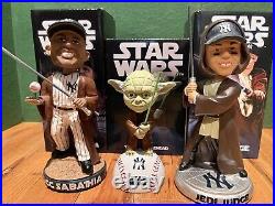 Aaron Judge + CC Sabathia + Yoda Jedi Qty3 Yankees Star Wars Bobblehead SGA 2022