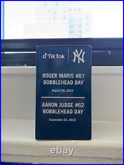Aaron Judge N. Y. Yankee bobblehead AND basketball jersey NEW Stadium give away