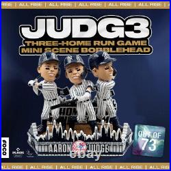 Aaron Judge New York Yankees 3 Home Run Mini Bobblehead Scene Ltd Ed 73