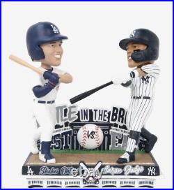Aaron Judge & Shohei Ohtani NY Yankees & LA Dodgers Battle Bronx Bobblehead FOCO