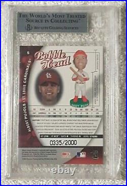 Albert Pujols 2001 Donruss Bobblehead #5 335/2000 Rc Rookie Bgs 9 Cardinals