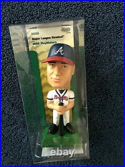 Atlanta Braves Baseball Chipper Maddux Glavine MLB Mini Bobblehead Set UDA NIB