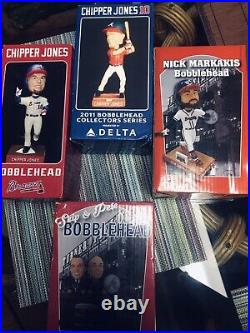 Atlanta Braves Bobble head Collection /Lot