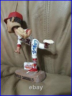 Autographed Springfield Cardinals St Louis Josh Kinney Bobblehead Baseball No Bx