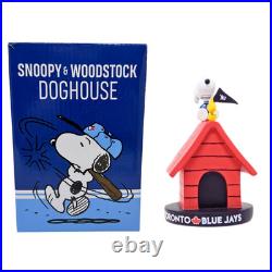 BDA Sports MLB Toronto Blue Jays Snoopy & Woodstock Doghouse Bobblehead