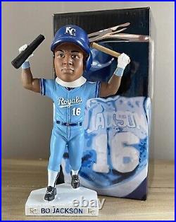 BO JACKSON Kansas City Royals Charities SGA Broken Bat Nodder Bobblehead NIB