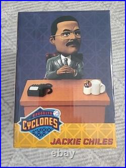 BROOKLYN CYCLONES JACKIE CHILES SEINFELD Bobblehead Special Ticket SGA Mets 2017
