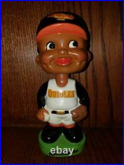 Baltimore Orioles Black Face Vintage Bobblehead/Nodder/Bobbing Head Mint Repaint