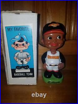 Baltimore Orioles Black Face Vintage Bobblehead/Nodder/Bobbing Head/Mint w Box