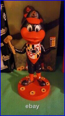 Baltimore Orioles Mascot Bobblehead Collection, 2002, Old Bay & HOF BIRD +Bonus