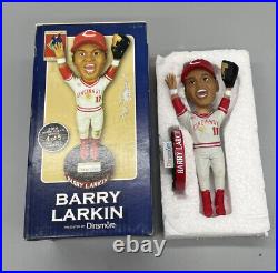 Barry Larkin 2014 Cincinnati Reds HALL of FAME 1990 World Series Bobblehead