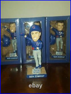 Ben Zobrist World Series Mvp Chicago Cubs Bobblehead Sga 2017 6/8/2017 New Box