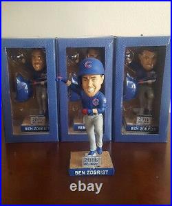 Ben Zobrist World Series Mvp Chicago Cubs Bobblehead Sga 2017 6/8/2017 New Box