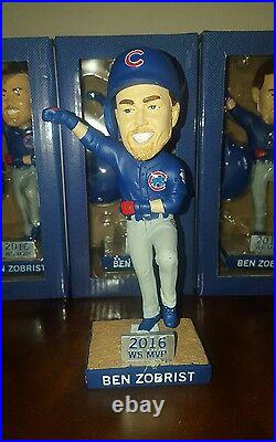 Ben Zobrist World Series Mvp Chicago Cubs Bobblehead Sga 2017 6/8/2017 New Box