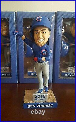 Ben Zobrist World Series Mvp Chicago Cubs Bobblehead Sga 2017 6/8/2017 New Box