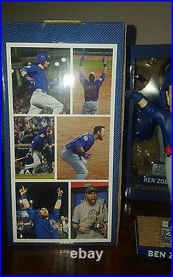 Ben Zobrist World Series Mvp Chicago Cubs Bobblehead Sga 2017 6/8/2017 New Box