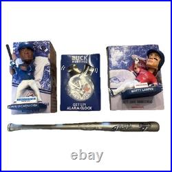 Blue Jays Bobble Head Lot Edwin Encarnacion Brett Lawrie Buck Martinez Alarm