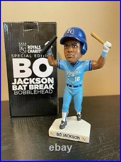 Bo Jackson Bat Break Bobblehead Kansas City Royals New In Box 2018 Fan Fest