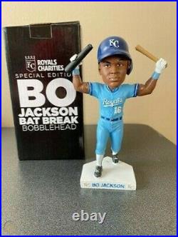 Bo Jackson Bat Break Bobblehead MLB Kansas City Royals NEVER DISPLAYED 2019 SGA