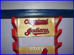Bobble head shelf Cleveland Indians holds up to 19 bobble heads Bats & Balls