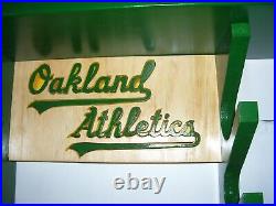 Bobble head shelf Oakland A's holds up to 19 bobble heads Bats & Balls Wall Hung