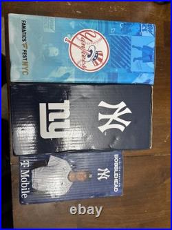 Bobblehead Lot W cards Aaron Judge/Eli Manning/Gerrit Cole new read description