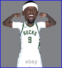 Bobby Portis Milwaukee Bucks Bobblehead 2021-2022 Member Only Giveaway Fiserv