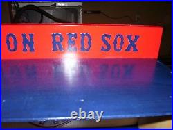 Boston Red Sox Bobble Head Display Case Handcrafted Pinewood Logos Socks & B