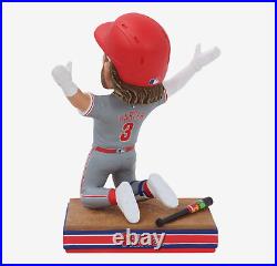 Bryce Harper Phillies 2024 MLB London Series HR Slide & Phanatic Bat Bobblehead