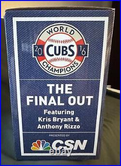 CHICAGO CUBS K. Bryant, Anthony Rizzo SGA World Series BOBBLEHEAD THE FINAL OUT