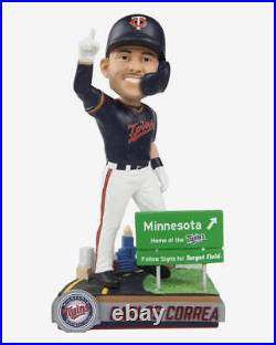 Carlos Correa Minnesota Twins Next Stop Bobblehead MLB Baseball