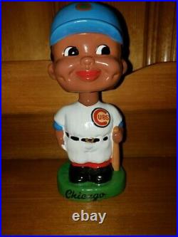 Chicago Cubs Black Face/Nodder/Bobble Head/Bobbing Head 1963 Serious Face Mint
