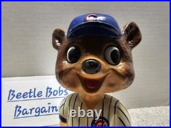 Chicago Cubs MLB Vintage 1960's Ceramic Bobblehead With Box REPAIRED READ