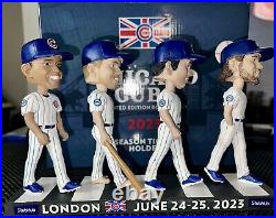 Chicago Cubs Season Ticket Holder London Trip Bobblehead Set