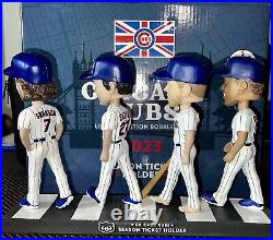 Chicago Cubs Season Ticket Holder London Trip Bobblehead Set